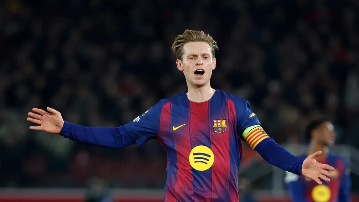 Player gesturing during match, wearing Barcelona jersey Player gesturing during match, wearing Barcelona jersey