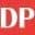 Logo with letters D and P on red background Logo with letters D and P on red background