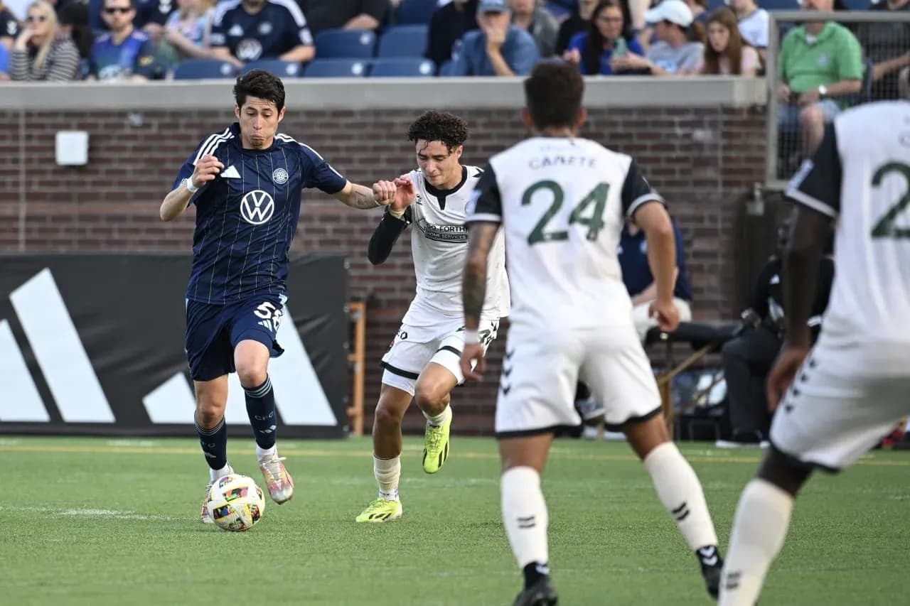 Player dribbling during Chattanooga vs Carolina match Player dribbling during Chattanooga vs Carolina match