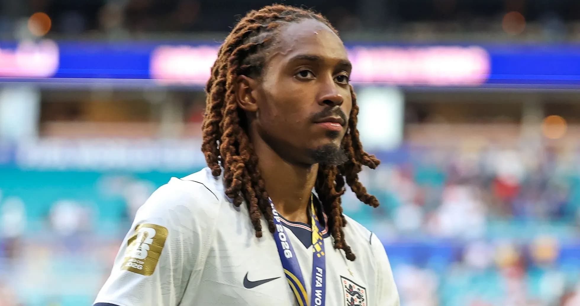 Player walking off the field in England jersey Player walking off the field in England jersey