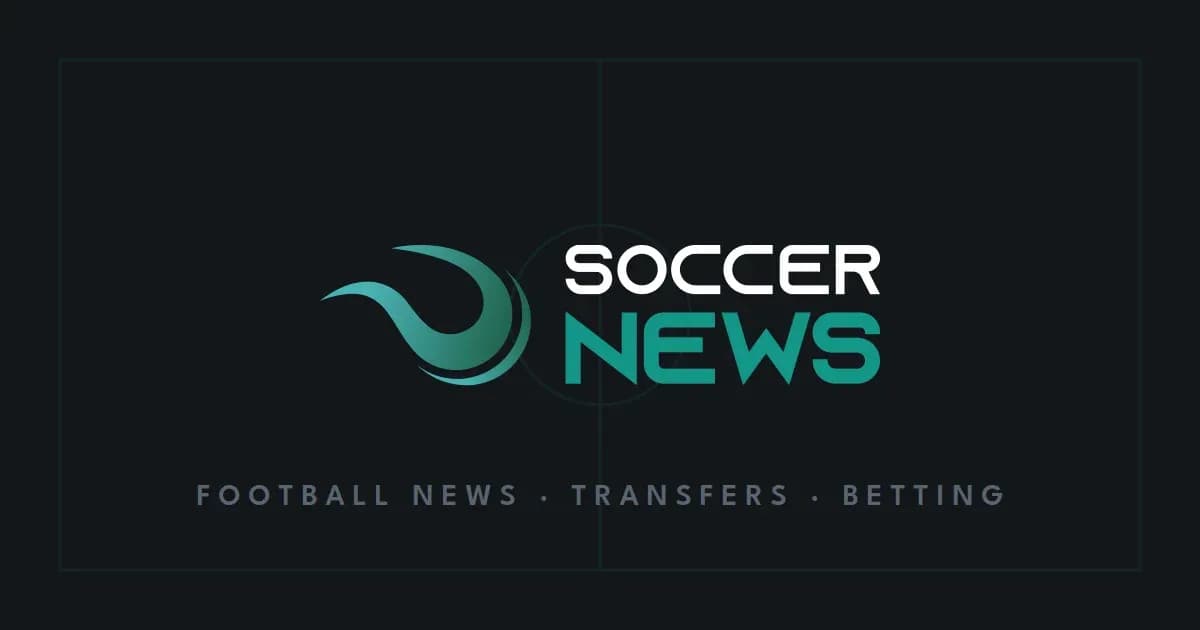 Soccer News logo with text and graphics Soccer News logo with text and graphics