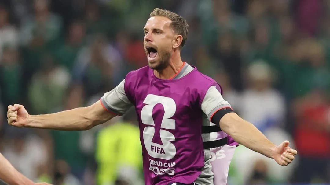 Player celebrating passionately on the field Player celebrating passionately on the field