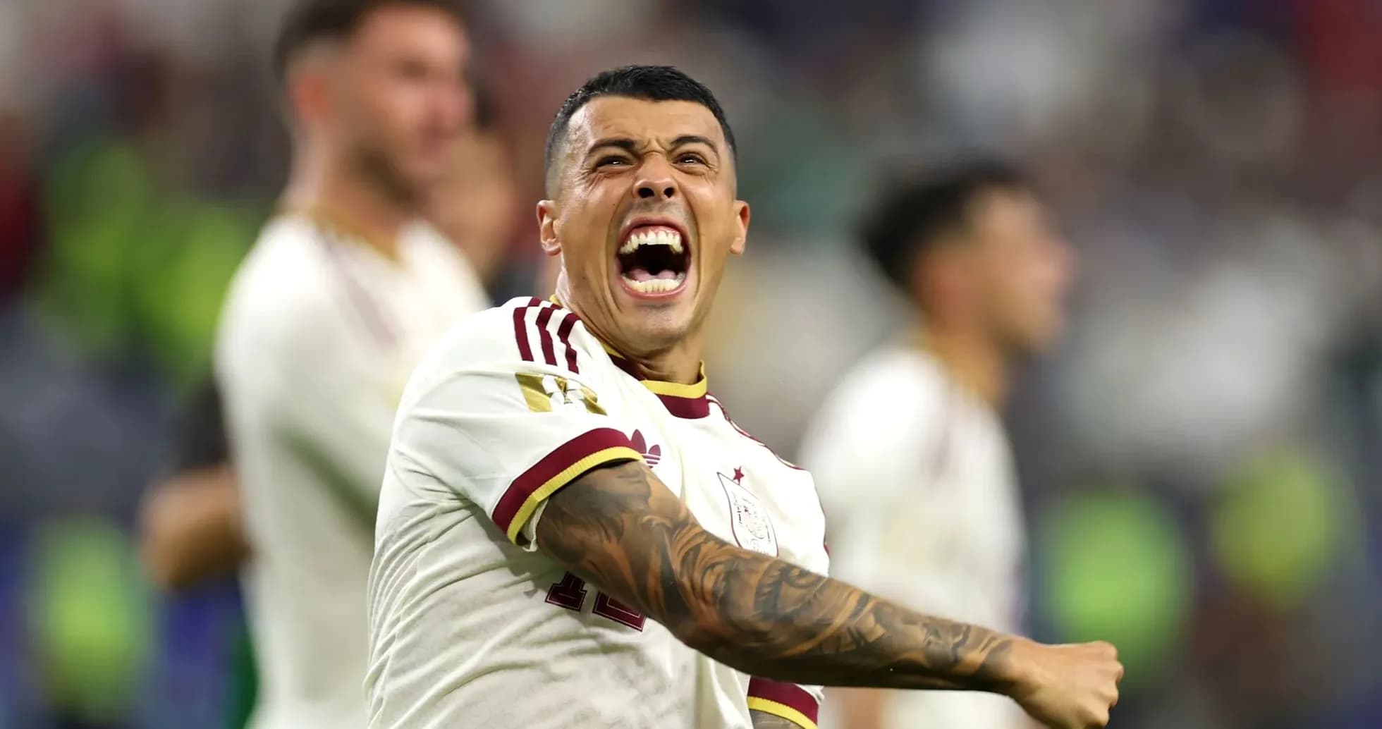 Spain player celebrating during World Cup match Spain player celebrating during World Cup match