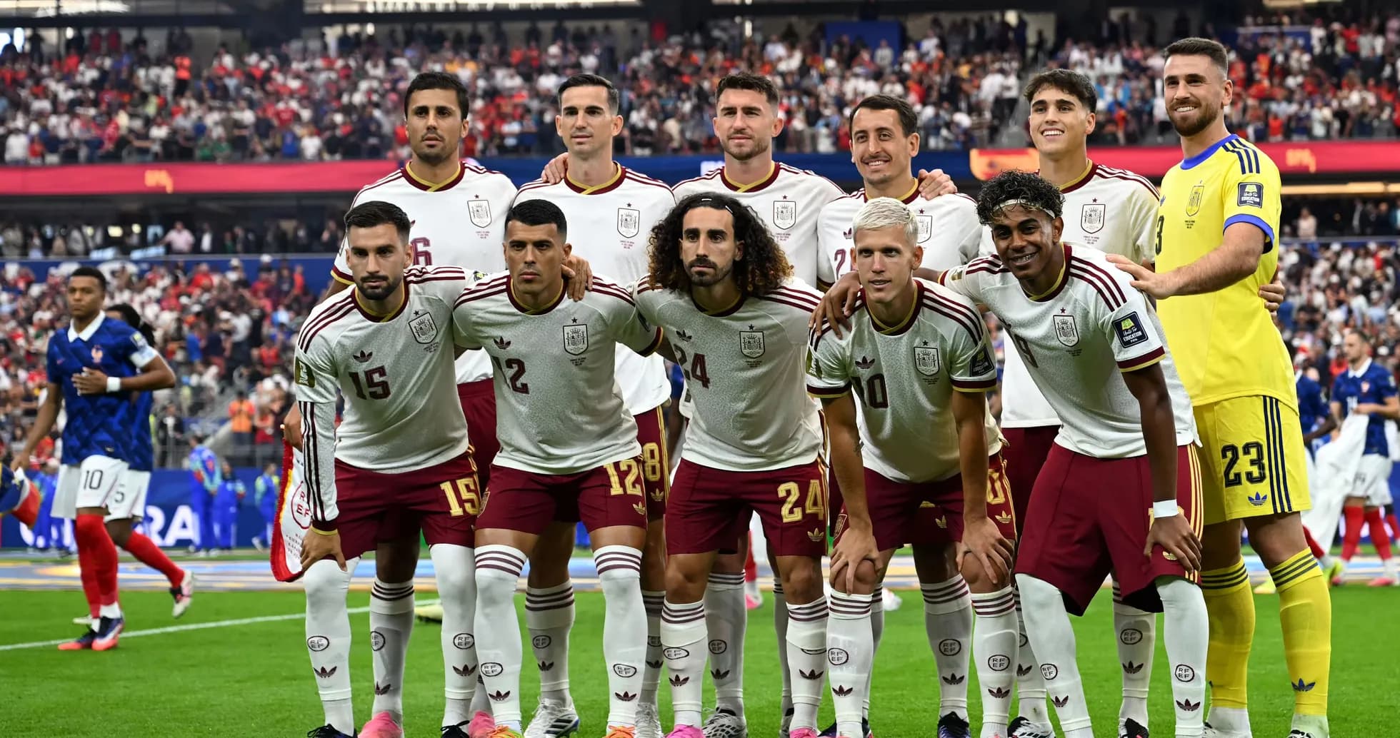 Spain national team posing for group photo Spain national team posing for group photo