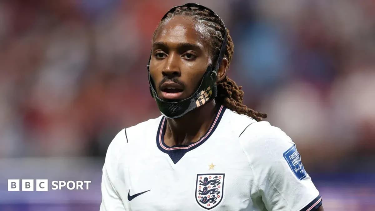 Player wearing England kit during match Player wearing England kit during match