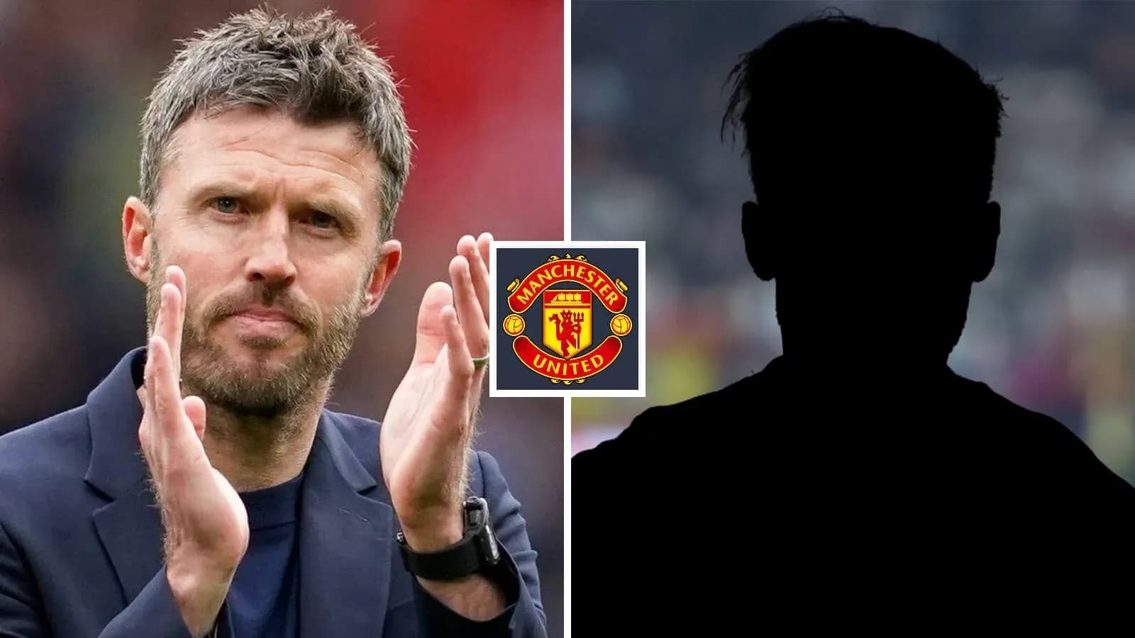 Manager applauding with Manchester United logo displayed Manager applauding with Manchester United logo displayed