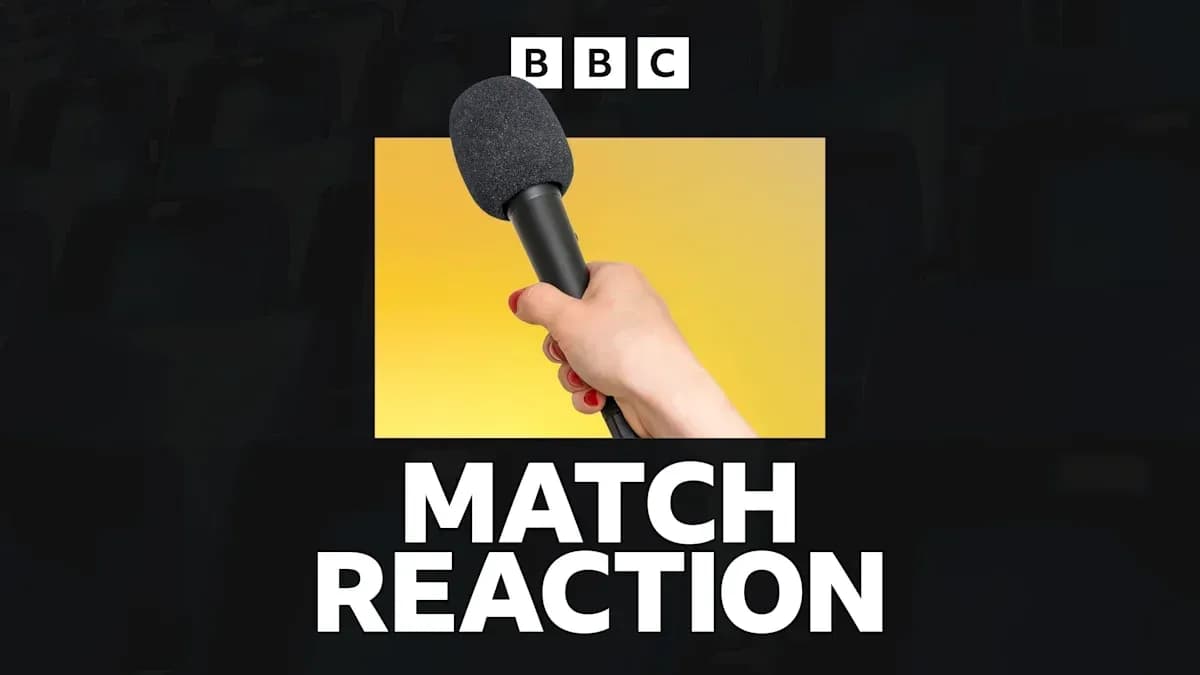Microphone held for match reaction segment Microphone held for match reaction segment